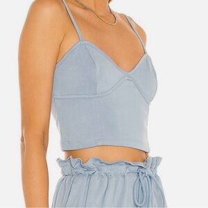 BCBGMAXAZRIA Blue Crop Top